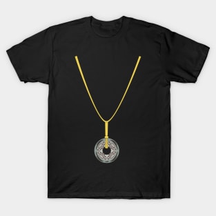 Blood VS Water Hidden Immunity Idol Necklace YELLOW T-Shirt